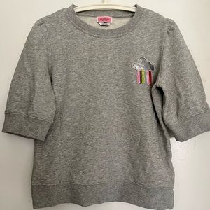 EUC! Kate Spade sequin cloud with rainbow short sleeve sweatshirt size S